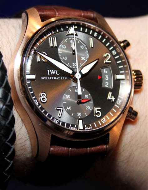 iwc spitfire rose gold chronograph|iwc spitfire vs mark xx.